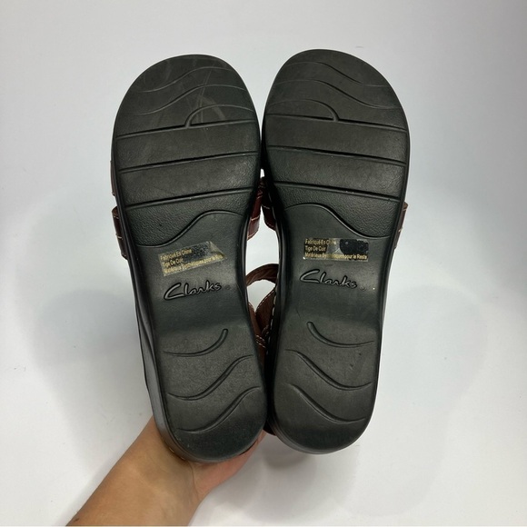 Clarks leather sandals multicolor size 9 - Picture 5 of 7